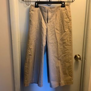 Merona, wide leg, cropped, khakis